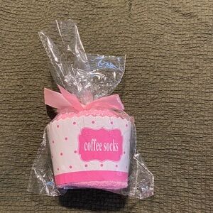 Pink Coffee Socks Gift Set for Women